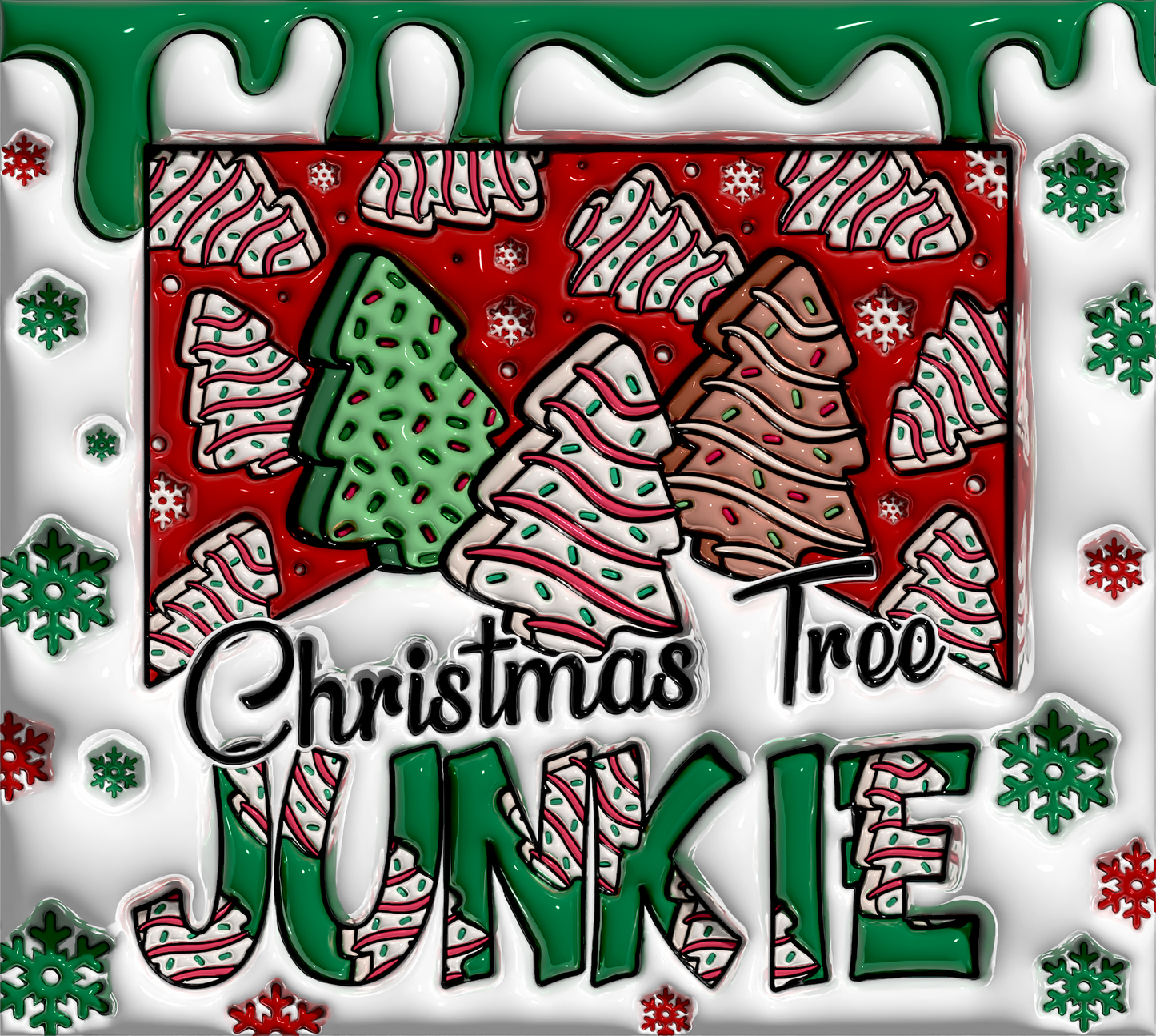 Christmas Tree Junkie Tumbler