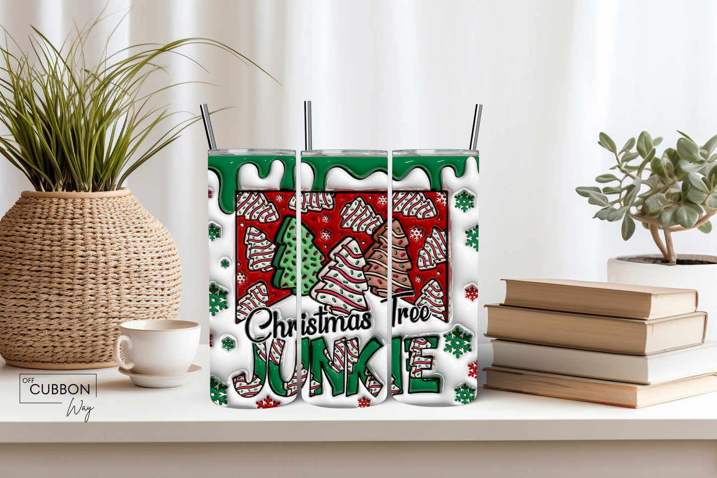 Christmas Tree Junkie Tumbler