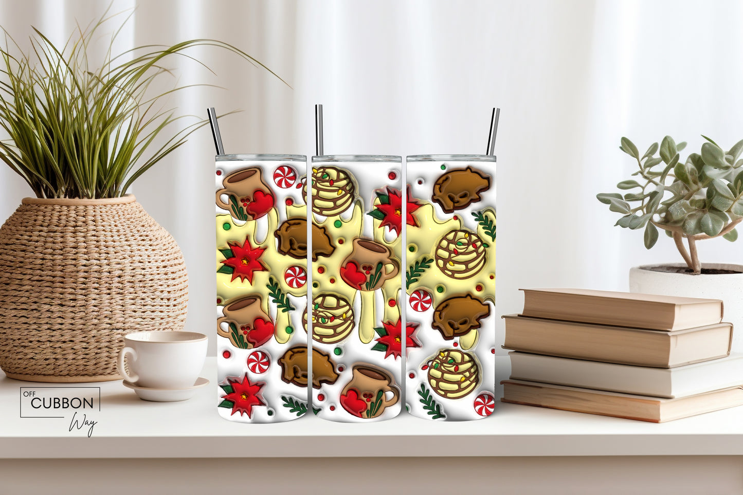 Holiday Concha & Coffee Tumbler