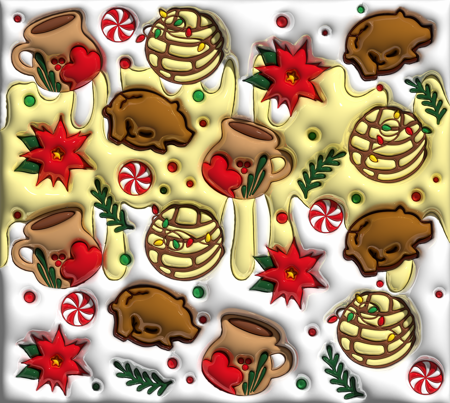 Holiday Concha & Coffee Tumbler