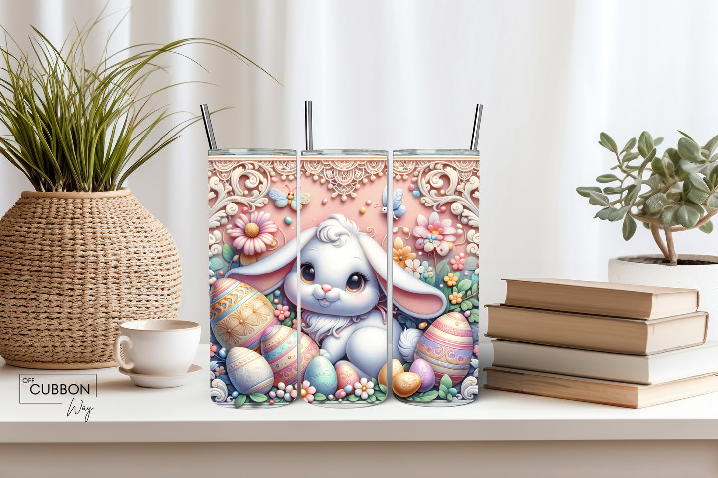 Pastel Bunny Eggs Tumbler
