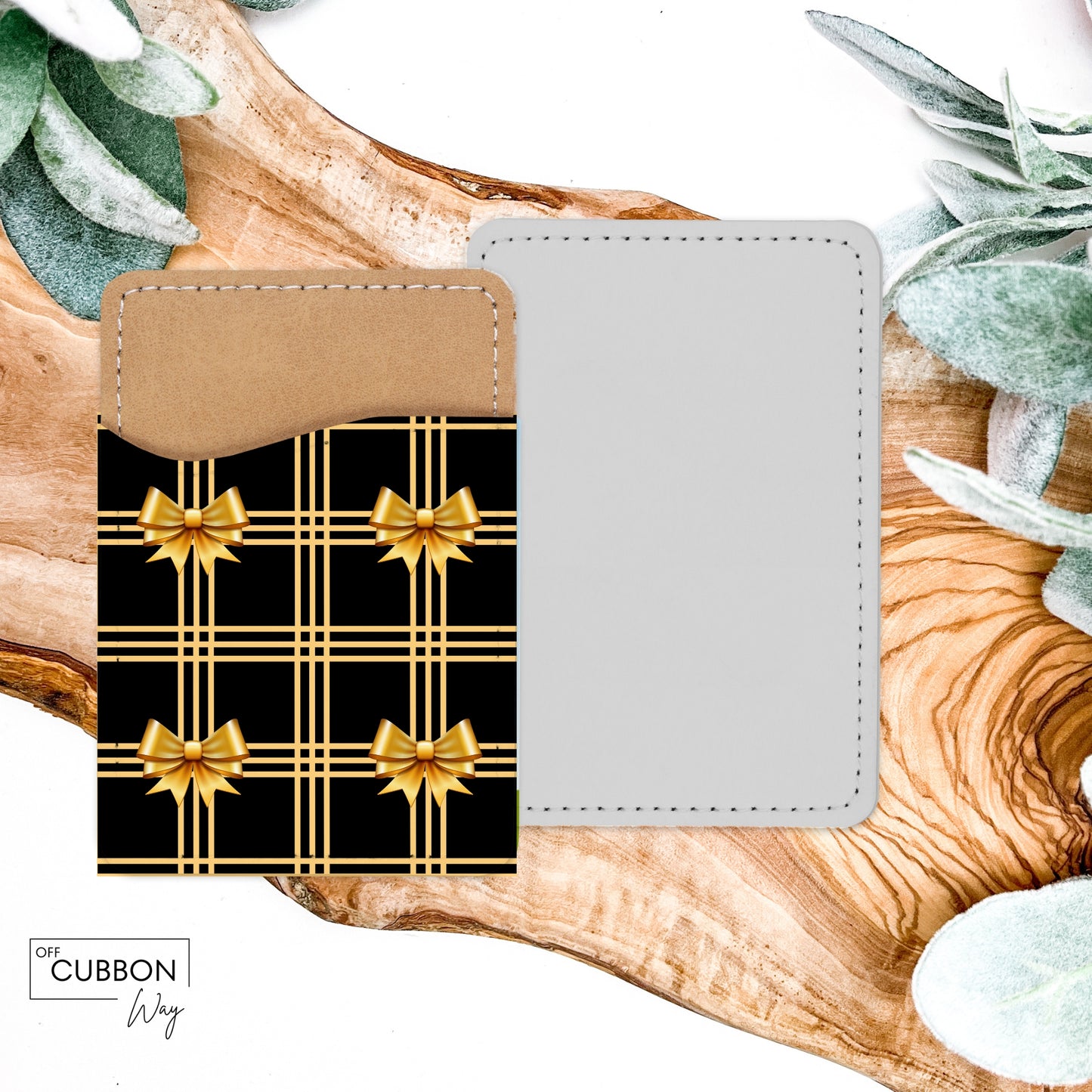 Gold Bows Card Caddy