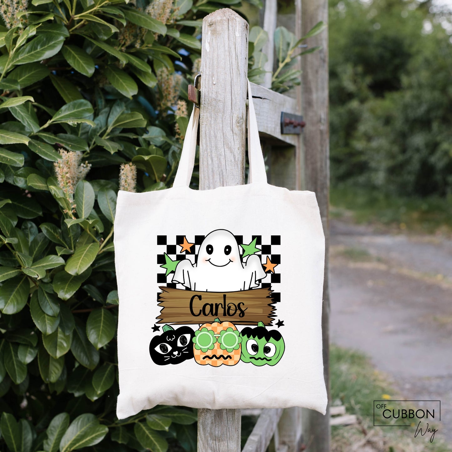 Trick or Treat Personalized Tote Bag