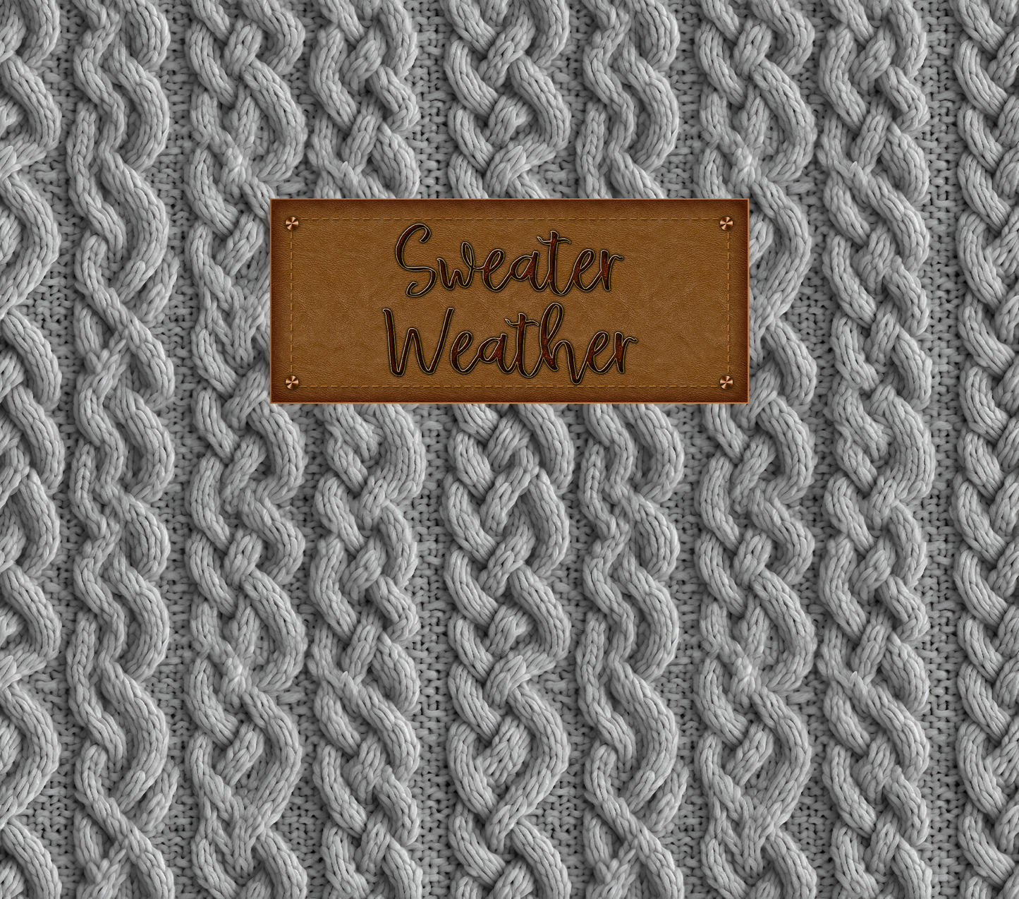 Gray Sweater Weather Tumbler