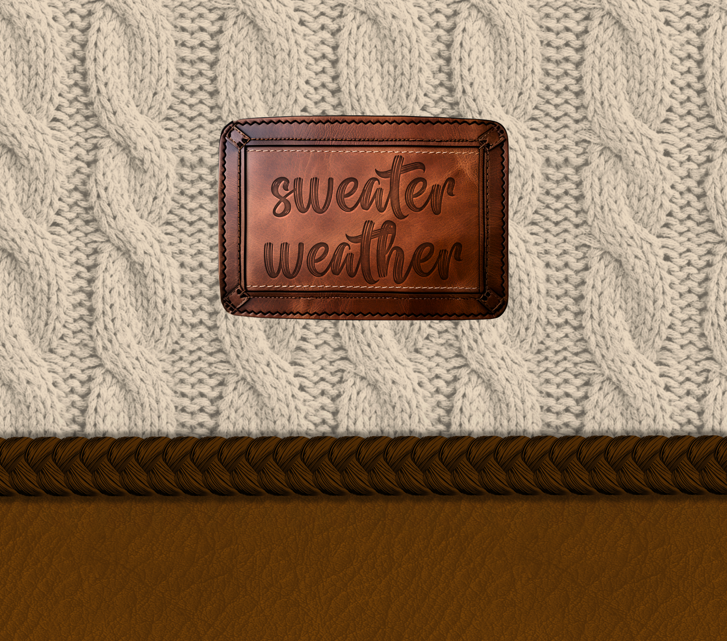 Cream Sweater Weather Tumbler
