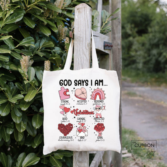 God Says I AM Tote Bag