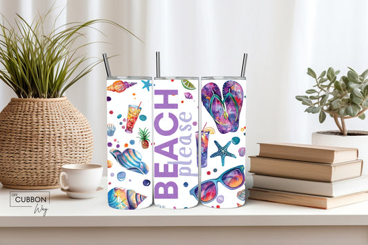 Beach Please Tumbler