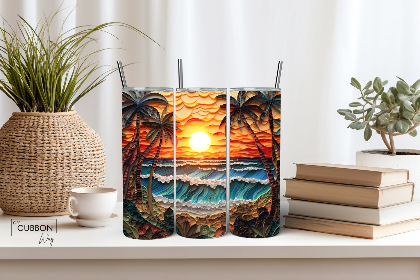 Sunset Waves Tumbler