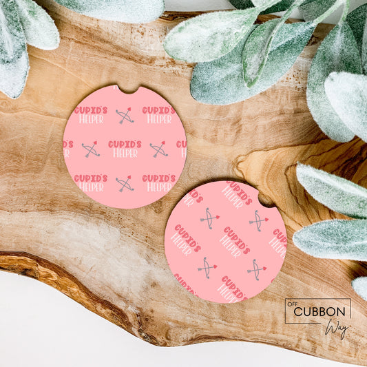 Cupid's Helper Car Coasters