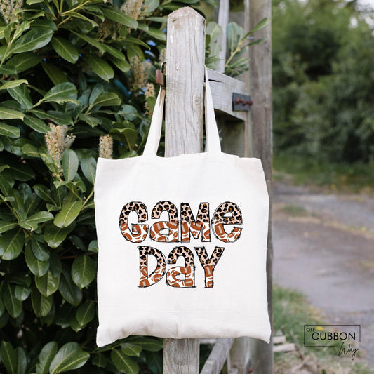 Football Game Day Tote Bag