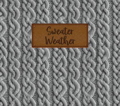 Gray Sweater Weather Tumbler