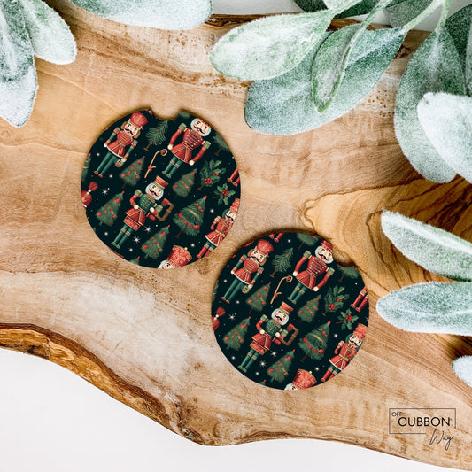 Christmas Nutcrackers Car Coasters