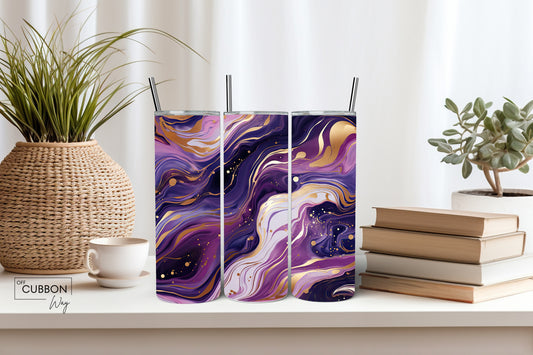Purple & Gold Tumbler