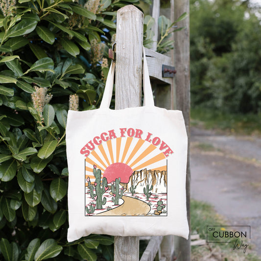 Succa For Love Tote Bag