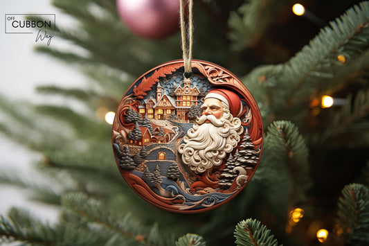 Vintage Santa Ornament